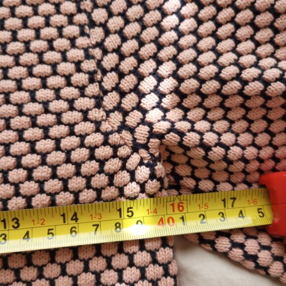 COS Pink Black Textured Knit Sweater Tee Minimalist Modern Luxury - Picture 3 of 8